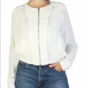 Vintage Armani White Zip Top
